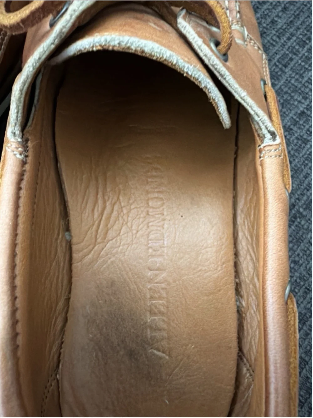 Allen Edmonds Force 10 Lug Sole Boat Shoe Mens 8.5 D Brown Leather Loafer 4965